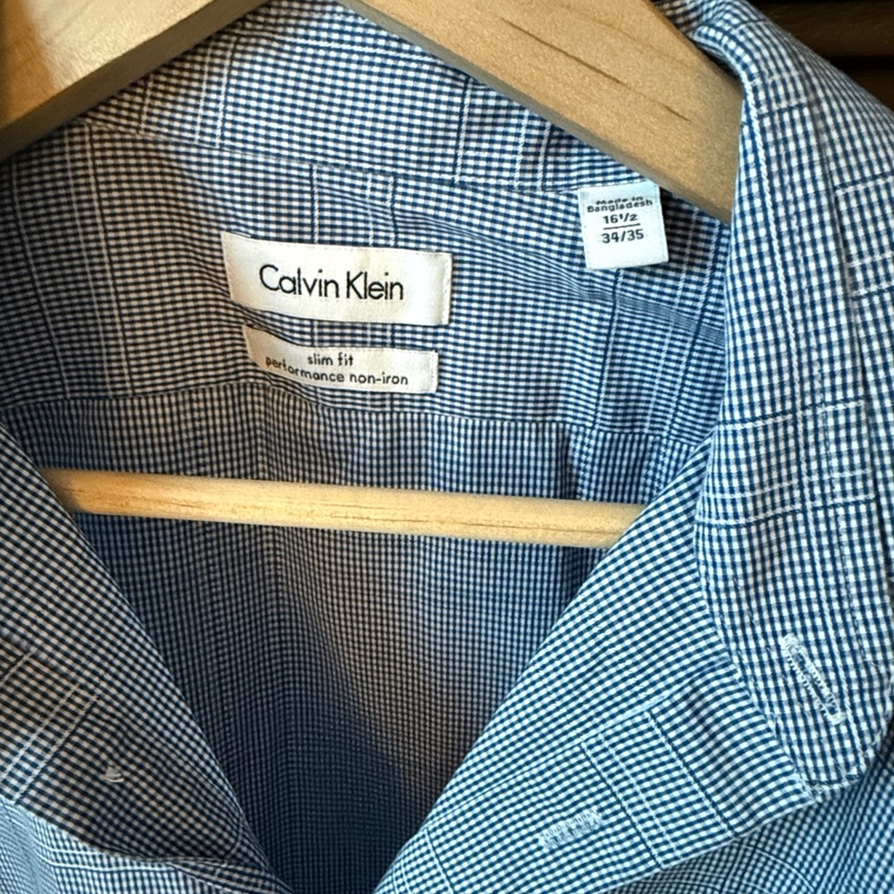 Calvin Klein Light Blue Dress Shirt - Picture 1 of 4